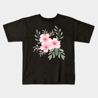 pink floral design Kids T-Shirt